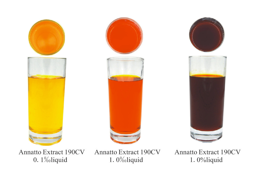 Annatto natural food color in different concentration