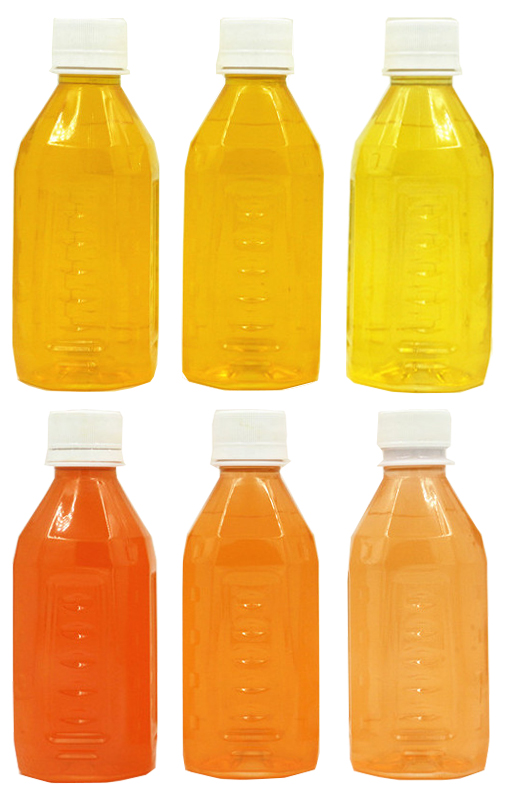 FoodRGB Beta Carotene natural color solution for yellow and orange application liquid showing pH ranges.