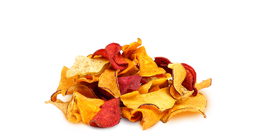 FoodRGB Natural food color application photography  for Snacks including chips,using orange natural food color