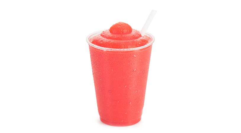 FoodRGB application photography for beverages including frozen drinks in red
