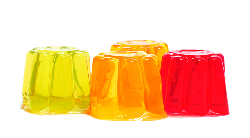 FoodRGB Natural food color application photography for confectionery gelatin yellow, orange, red