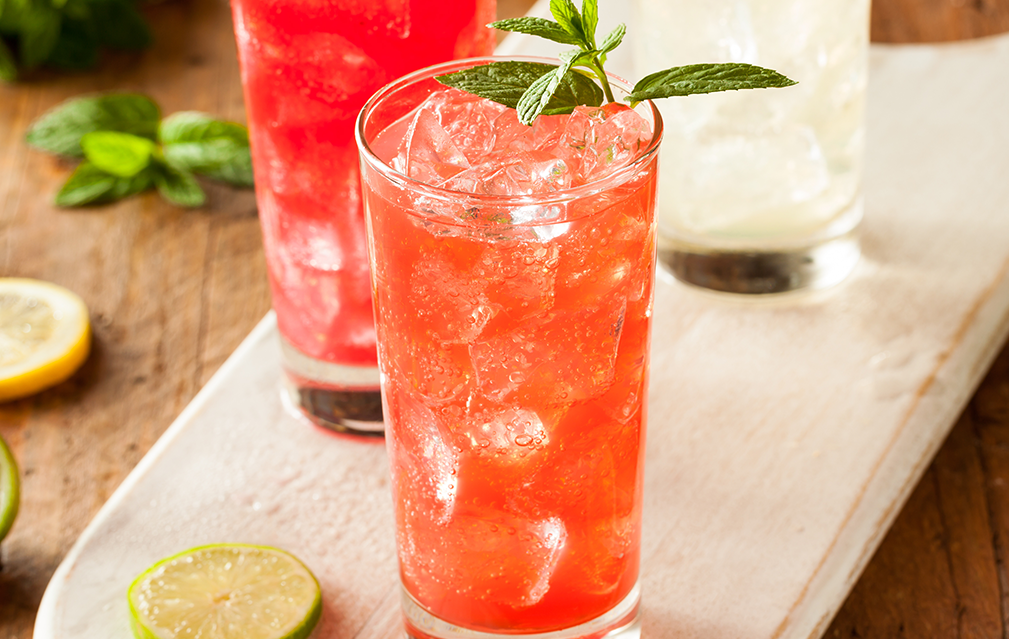 FoodRGB Natural food color application photography for beverages including carbonated drinks using orange natural food color