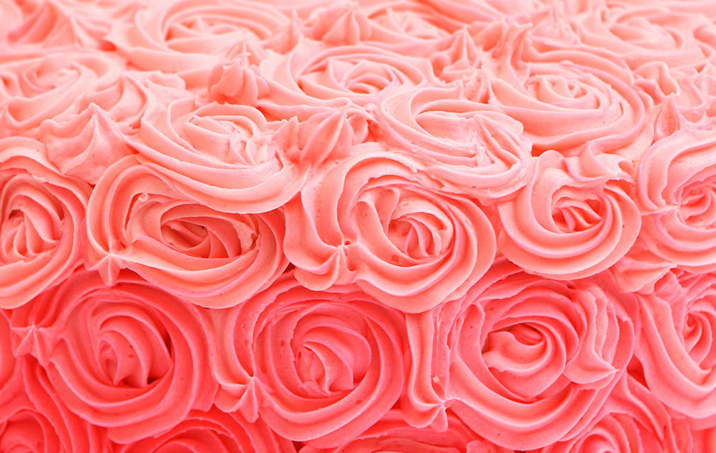 FoodRGB Natural food color application photography for confectionery frosting in pink