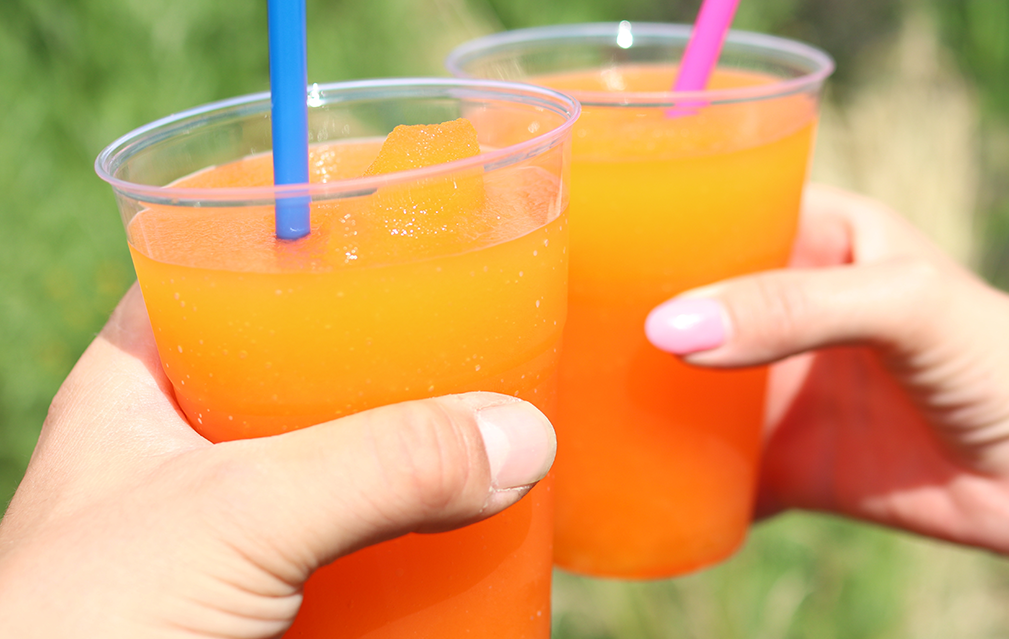 FoodRGB Natural food color application photography for beverages frozen drinks orange