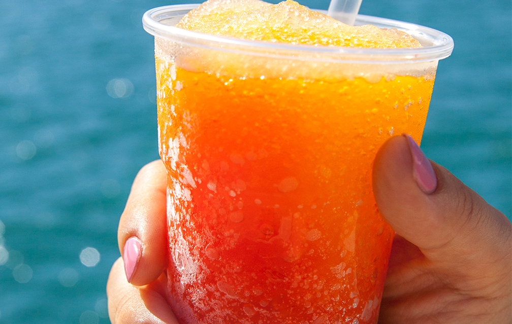 FoodRGB Natural food color application photography for beverages frozen drinks orange
