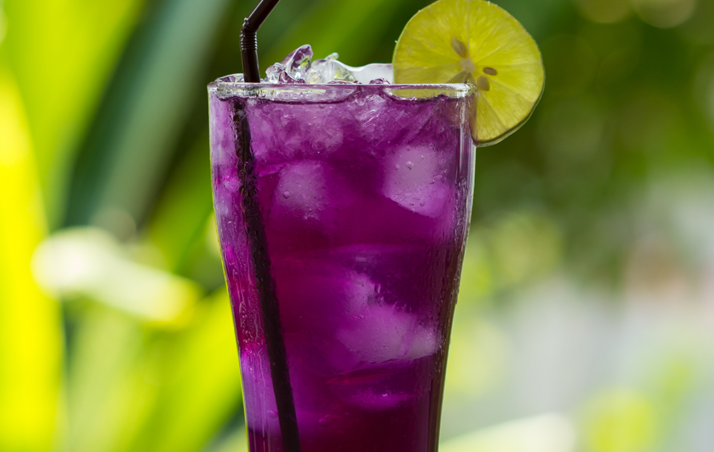 FoodRGB Natural food color application for beverages including hydration and functional using purple natural food color 
