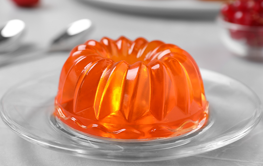 FoodRGB Natural food color application photography for confectionery gelatin in orange
