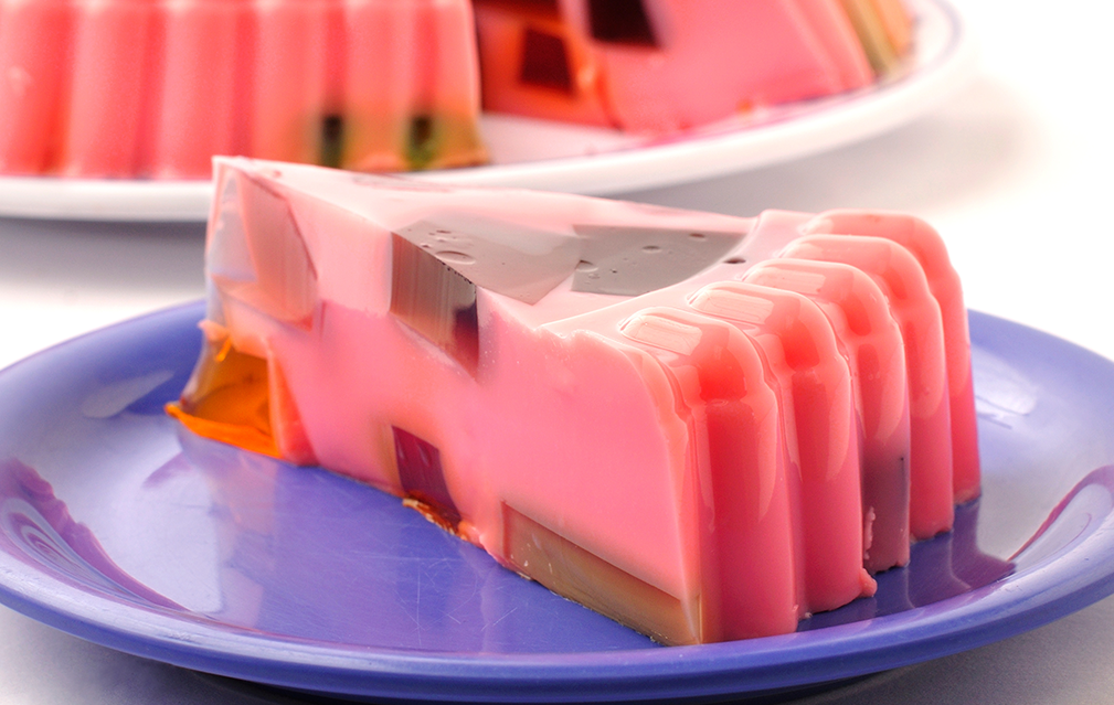 FoodRGB Natural food color application photography for confectionery gelatin in pink, red and orange
