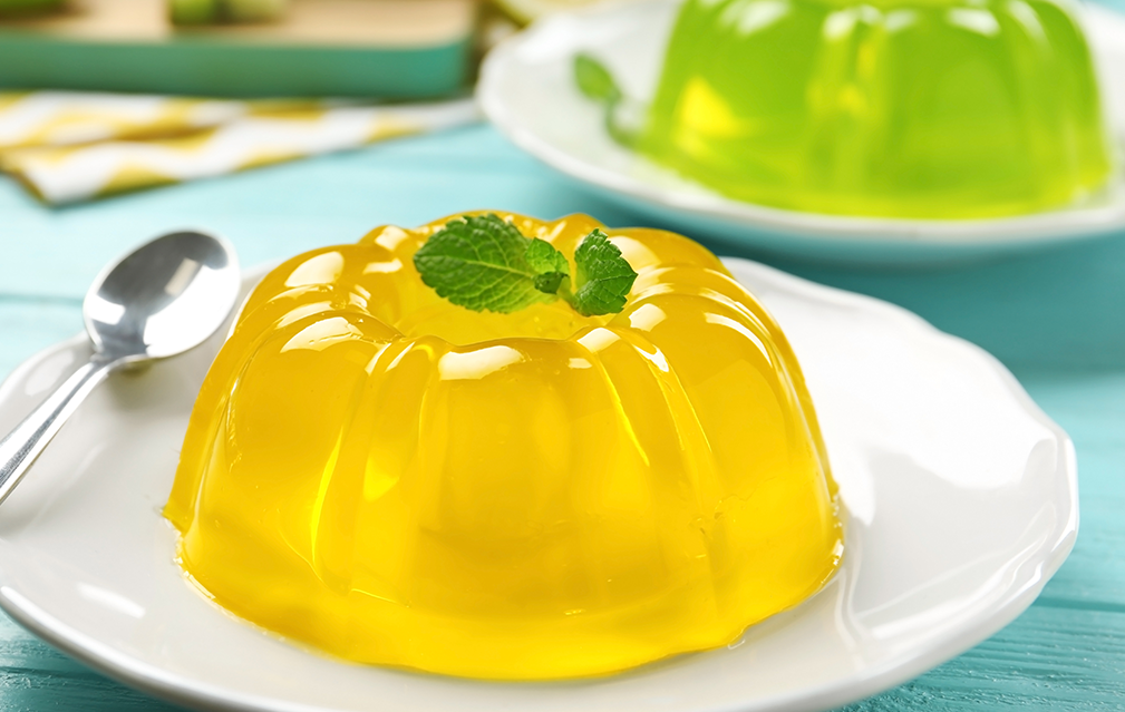 FoodRGB Natural food color application photography for confectionery gelatin in yellow