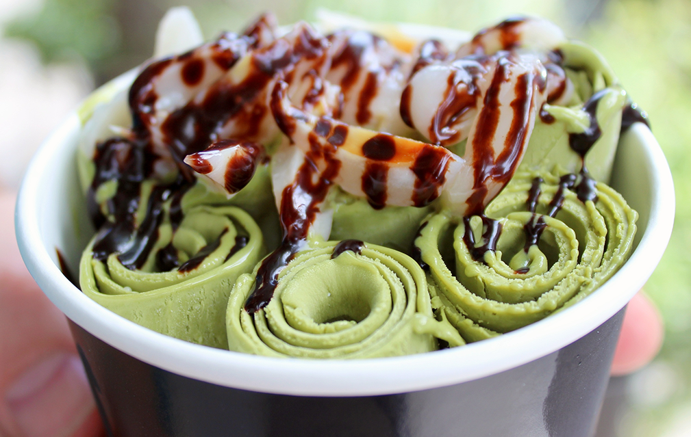 FoodRGB Natural food color application photography for Dairy ice cream green