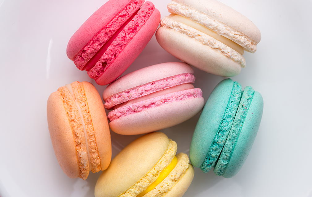 FoodRGB Natural food color application for baked goods including cookies using green, red, yellow, pink, orange and yellow natural food color