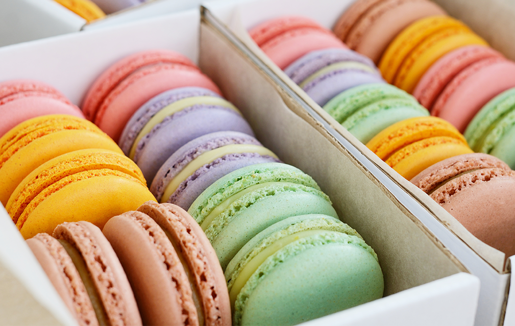 FoodRGB Natural food color application for baked goods including cookies using green, red, yellow, pink, brown and yellow natural food color