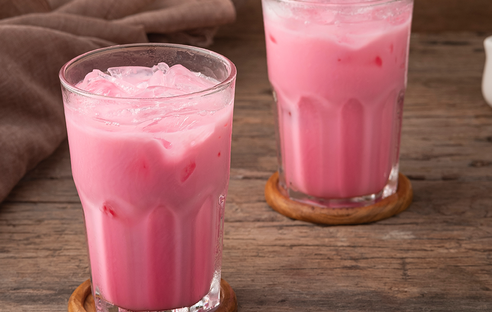 FoodRGB Natural food color application photography for Dairy Milk pink