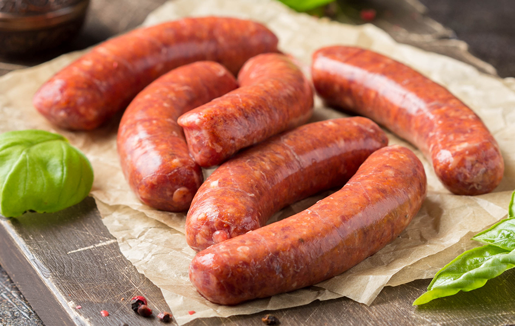 FoodRGB Natural food color application photography for meat and poultry sausage red
