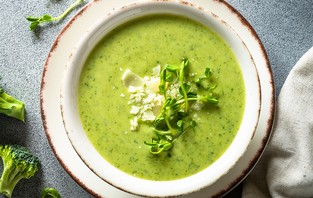 FoodRGB Natural food color application photography for savory soup green