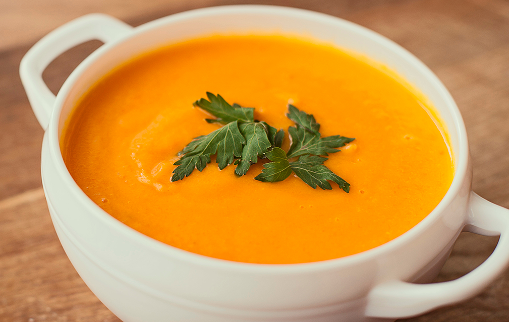 FoodRGB Natural food color application photography for savory soup orange
