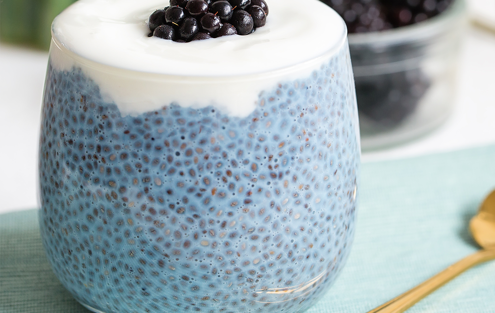 FoodRGB Natural food color application photography for Dairy Yogurt blue