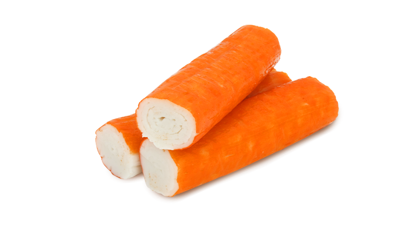 FoodRGB application photography for meat and poultry including surimi in orange