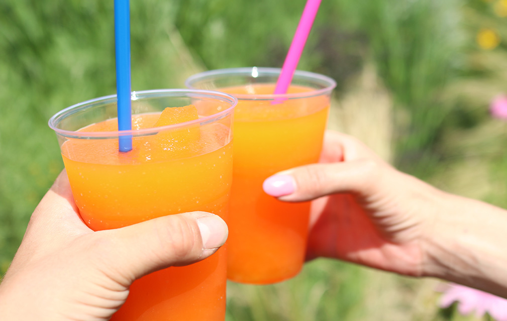 FoodRGB Natural food color application photography for beverages including orange  frozen drinks using beta carotene natural food color 