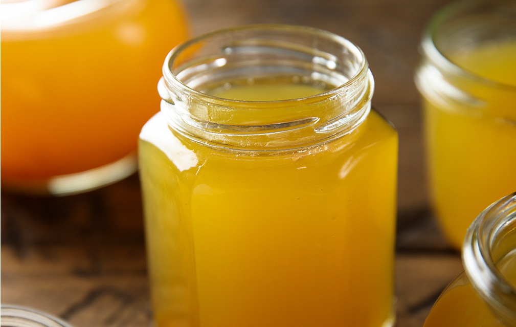 FoodRGB Beta Carotene Application photography for confectionery including fruit preparation in orange