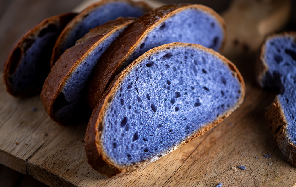 FoodRGB Butterfly pea natural color solution for blue, pink, purple and green application photography bakery goods ube bread