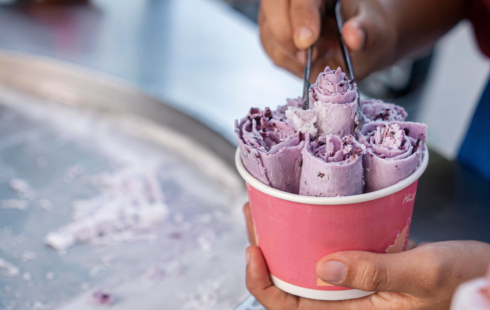 FoodRGB Butterfly pea natural color solution for blue, pink, purple and green application photography dairy ice cream