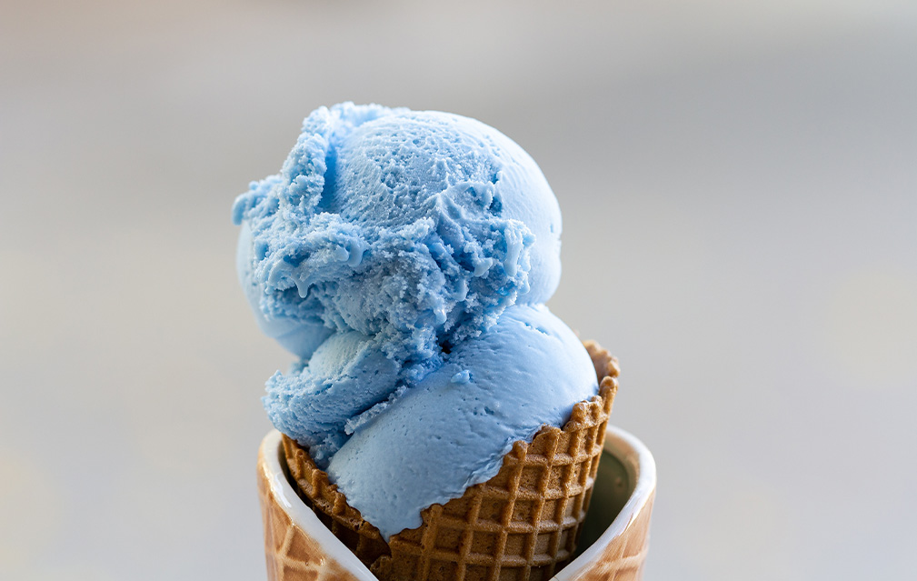 FoodRGB Butterfly pea natural color solution for blue, pink, purple and green application photography dairy ice cream