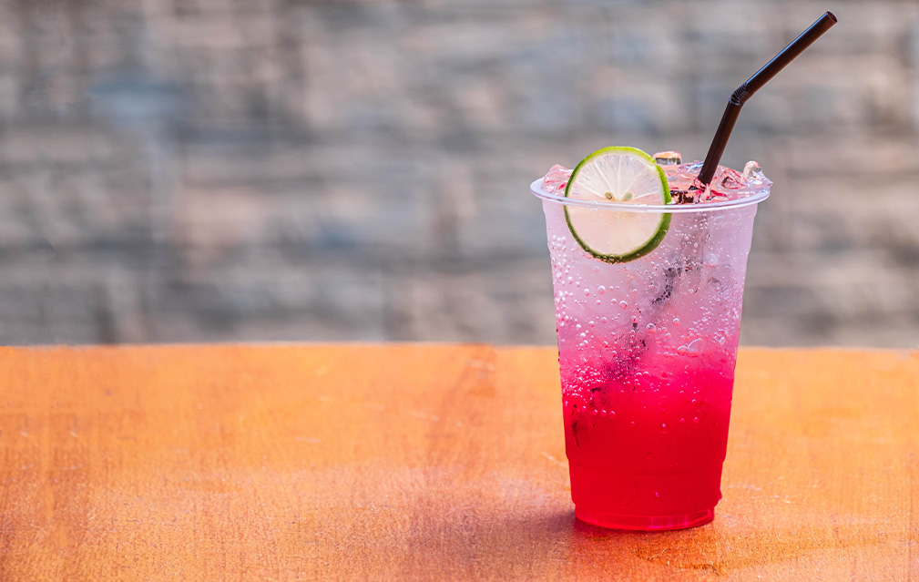 FoodRGB Natural food color application photography for beverages including carbonated drinks using elderberry natural food color