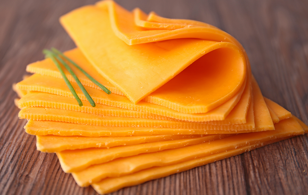 FoodRGB Natural food color application photography for plant based cheese orange