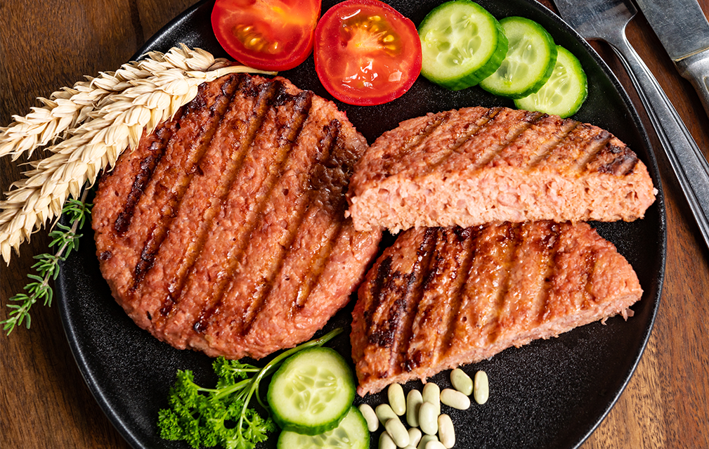 FoodRGB Natural food color application photography for plant based meat red