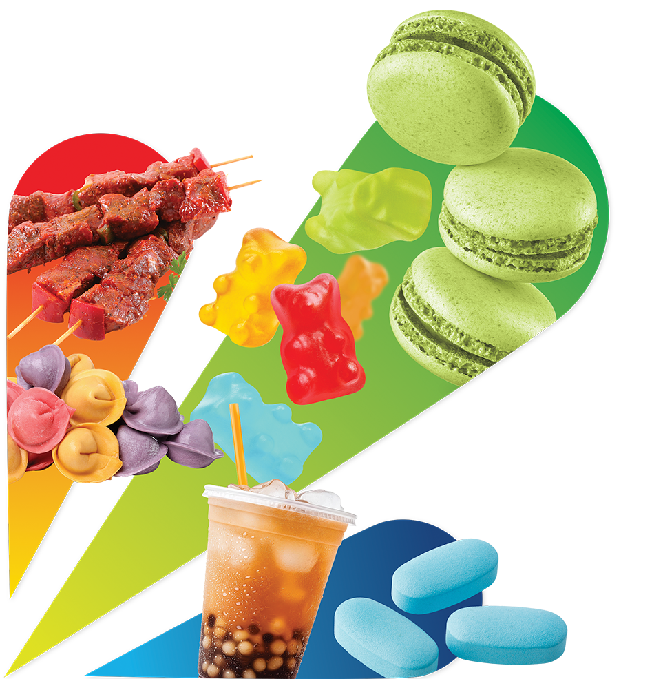 FoodRGB Natural food color application burst photography