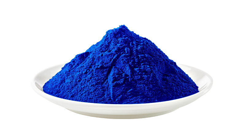 FoodRGB Spirulina powder natural color solution for blue.